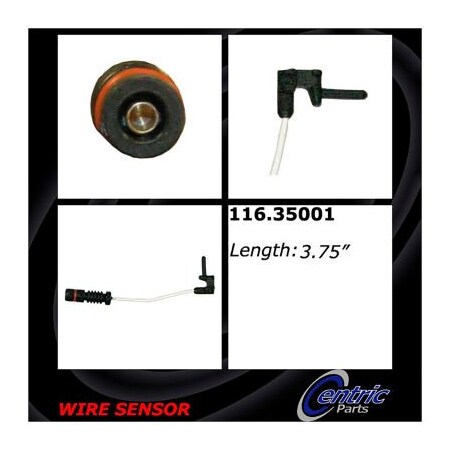 Centric Brake Pad Sensor Wires, Parts 116.35001